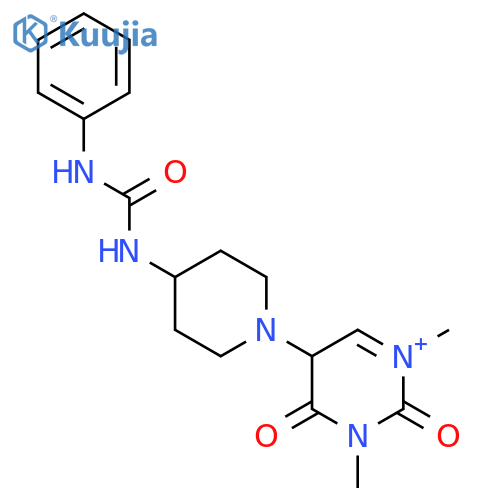 3-[1-(1,3-Dimethyl-2,4-dioxo-1,2,3,4-tetrahydropyrimidin-5-yl)piperidin-4-yl]-1-phenylurea structure