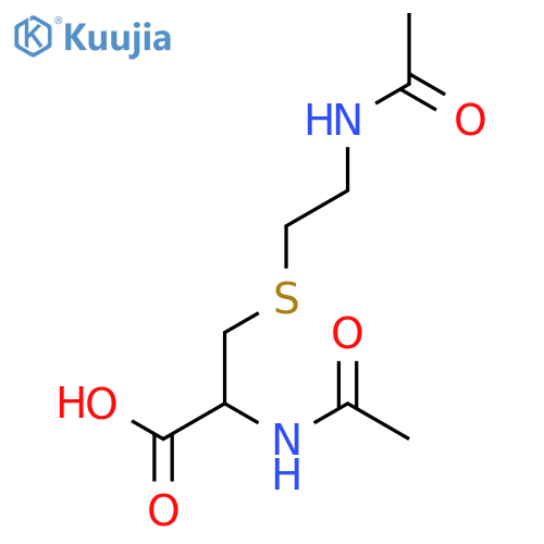 N-Acetyl-S-(2-acetylaminoethyl)-L-cysteine structure