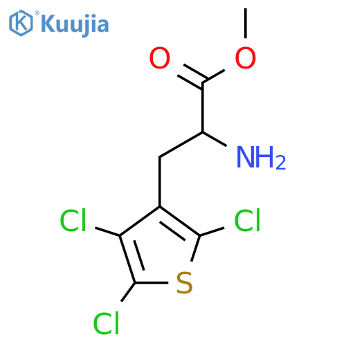 Methyl 2-amino-3-(2,4,5-trichlorothiophen-3-yl)propanoate structure