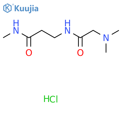 3-[2-(dimethylamino)acetamido]-N-methylpropanamide hydrochloride structure