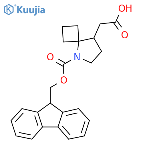 2-(5-{(9H-fluoren-9-yl)methoxycarbonyl}-5-azaspiro3.4octan-8-yl)acetic acid structure