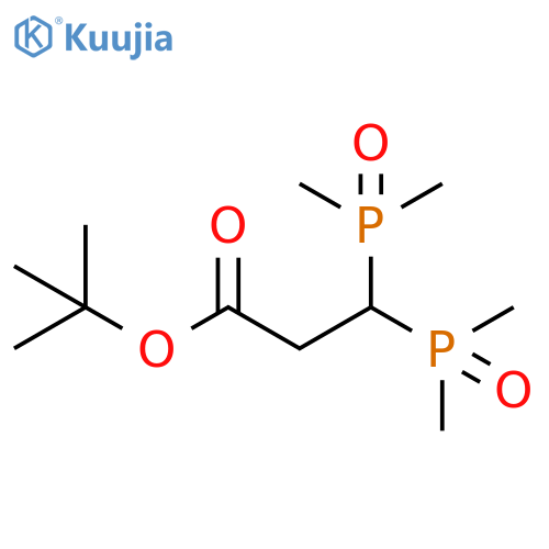 Tert-butyl 3,3-bis(dimethylphosphoryl)propanoate structure