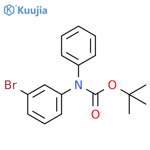 Carbamic acid, N-(3-bromophenyl)-N-phenyl-, 1,1-dimethylethyl ester structure