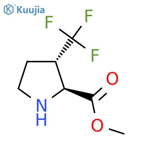 methyl (2S,3S)-3-(trifluoromethyl)pyrrolidine-2-carboxylate structure