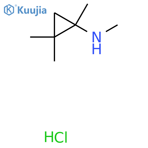 N,1,2,2-tetramethylcyclopropan-1-amine hydrochloride structure