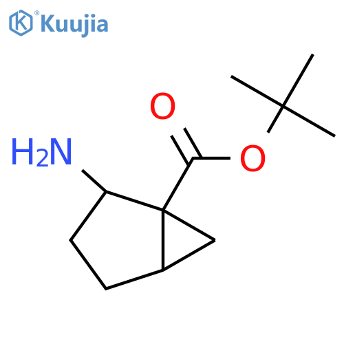 tert-butyl 2-aminobicyclo3.1.0hexane-1-carboxylate structure