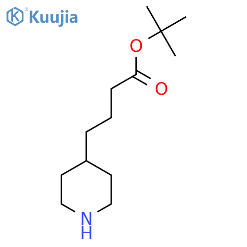 tert-Butyl 4-(piperidin-4-yl)butanoate structure