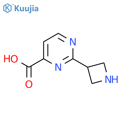2-(Azetidin-3-yl)pyrimidine-4-carboxylic acid structure