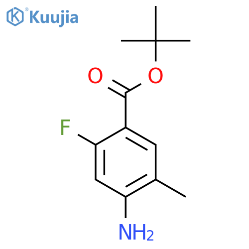 Tert-butyl 4-amino-2-fluoro-5-methylbenzoate structure