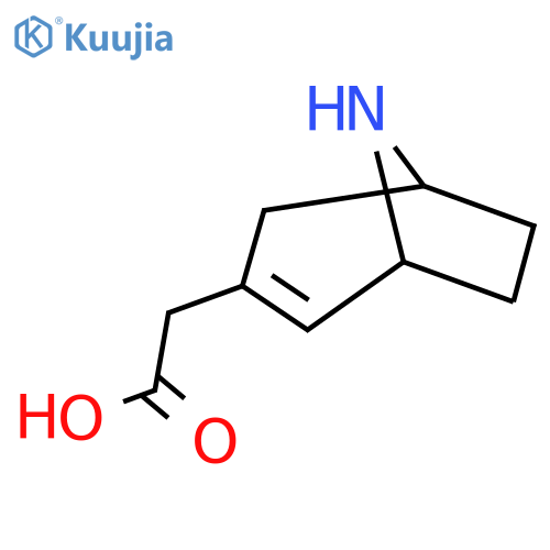 2-{8-azabicyclo3.2.1oct-2-en-3-yl}acetic acid structure