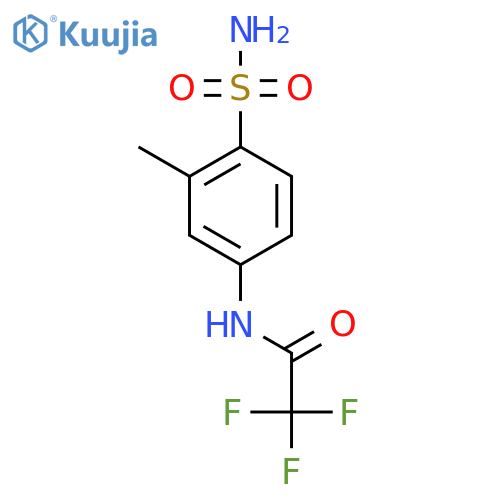 2,2,2-trifluoro-N-(3-methyl-4-sulfamoylphenyl)acetamide structure