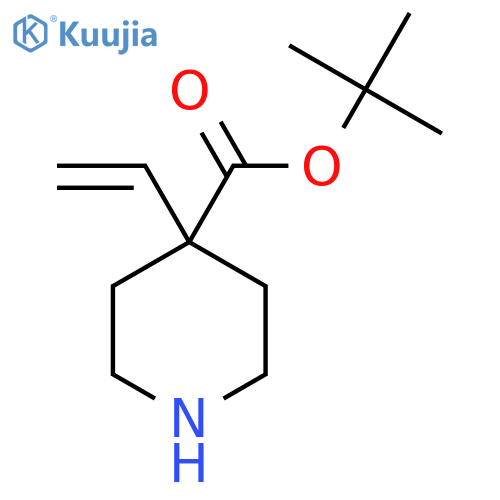 Tert-butyl 4-ethenylpiperidine-4-carboxylate structure
