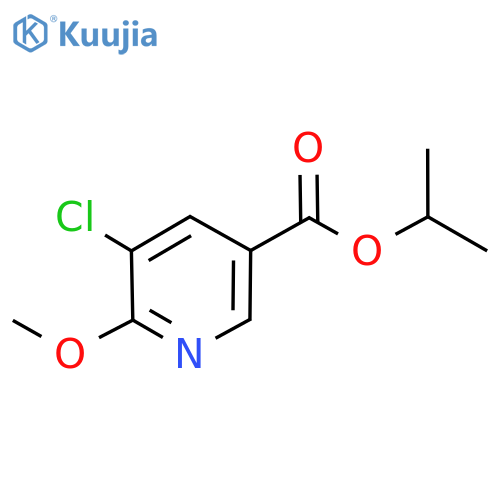 3-Pyridinecarboxylic acid, 5-chloro-6-methoxy-, 1-methylethyl ester structure