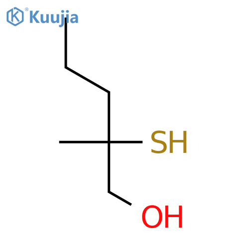 2-Mercapto-2-methyl-1-pentanol structure