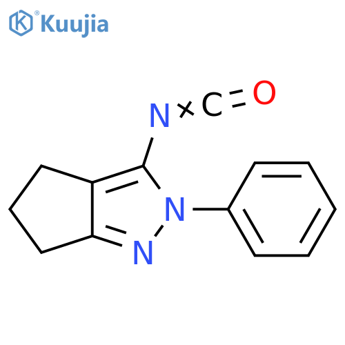 3-isocyanato-2-phenyl-2H,4H,5H,6H-cyclopentacpyrazole structure