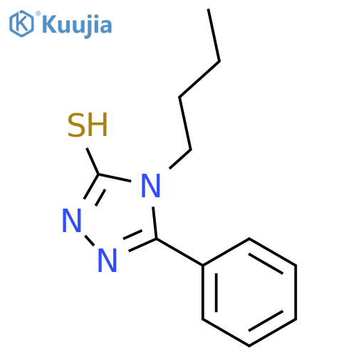 4-Butyl-5-phenyl-4H-1,2,4-triazole-3-thiol structure