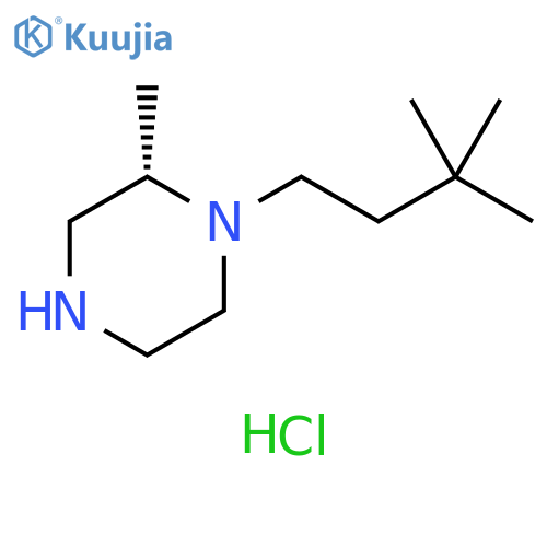 (2S)-1-(3,3-dimethylbutyl)-2-methylpiperazine
dihydrochloride structure