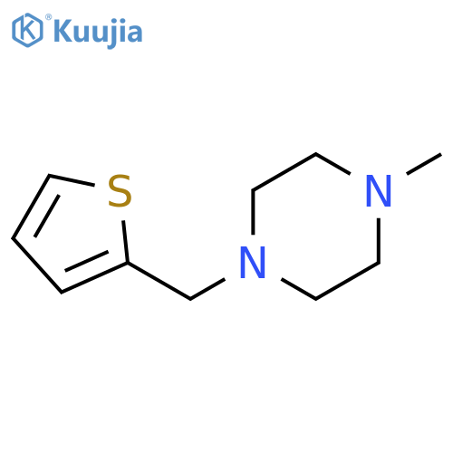 1-Methyl-4-(thiophen-2-ylmethyl)piperazine structure