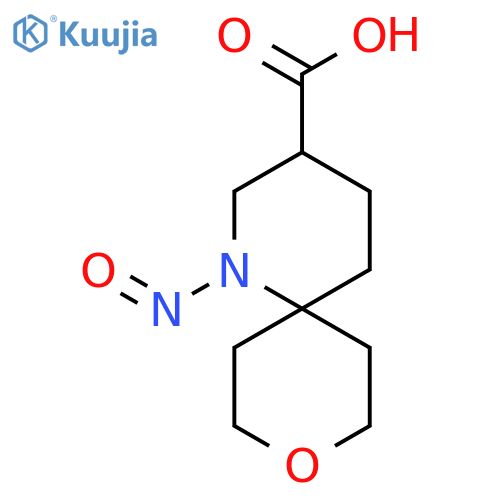 1-Nitroso-9-oxa-1-azaspiro[5.5]undecane-3-carboxylic acid structure