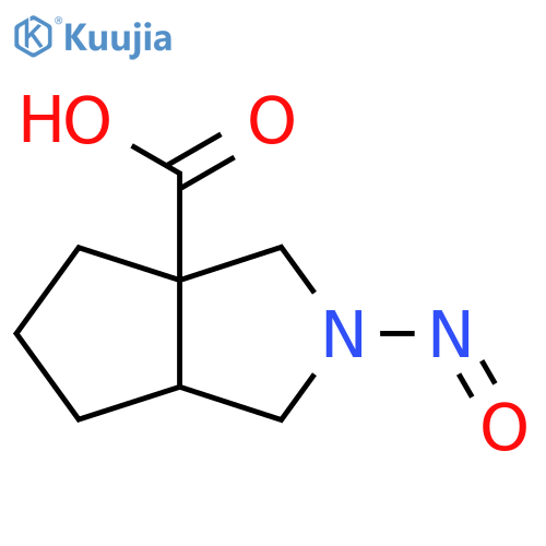 2-Nitroso-octahydrocyclopenta[c]pyrrole-3a-carboxylic acid structure