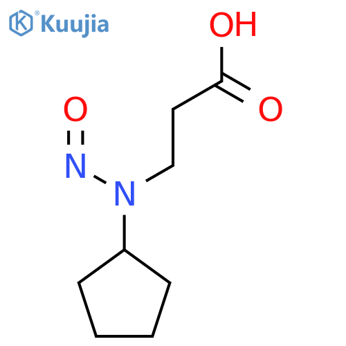 3-cyclopentyl(nitroso)aminopropanoic acid structure
