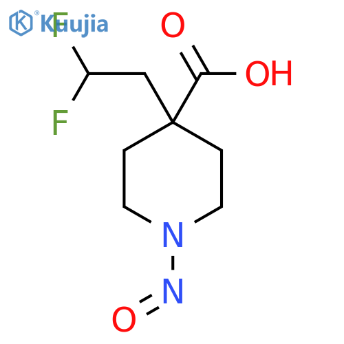 4-(2,2-Difluoroethyl)-1-nitrosopiperidine-4-carboxylic acid structure