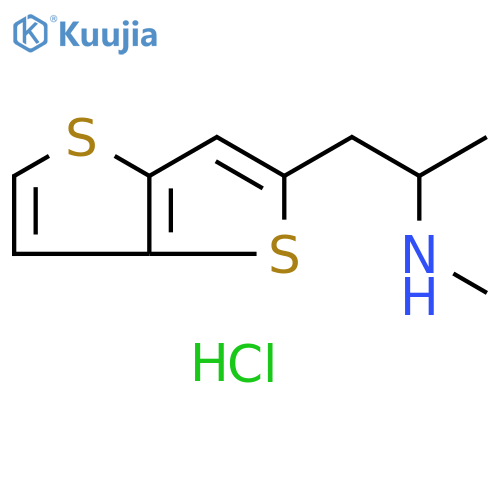 methyl(1-{thieno[3,2-b]thiophen-2-yl}propan-2-yl)amine hydrochloride structure