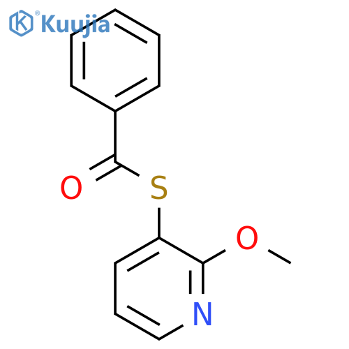 (2-methoxypyridin-3-yl)sulfanyl(phenyl)methanone structure