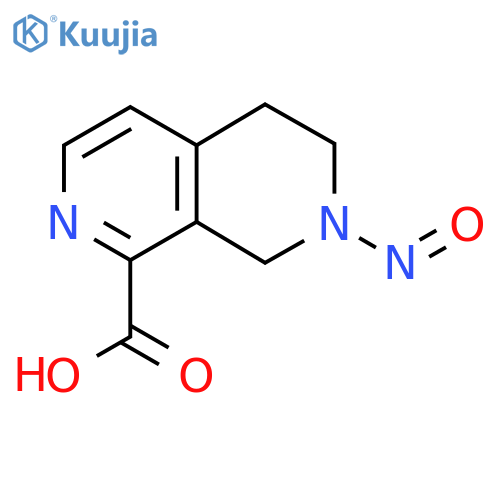 7-Nitroso-5,6,7,8-tetrahydro-2,7-naphthyridine-1-carboxylic acid structure