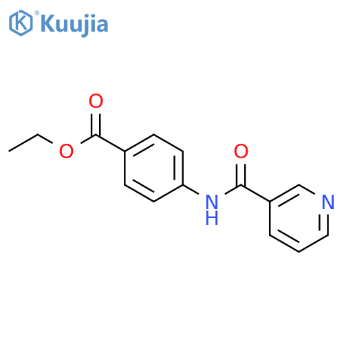 ethyl 4-(pyridine-3-amido)benzoate structure