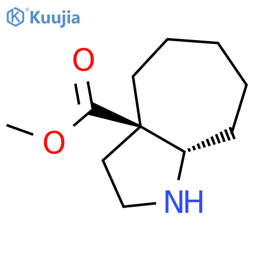 rac-methyl (3aR,8aS)-decahydrocycloheptabpyrrole-3a-carboxylate structure