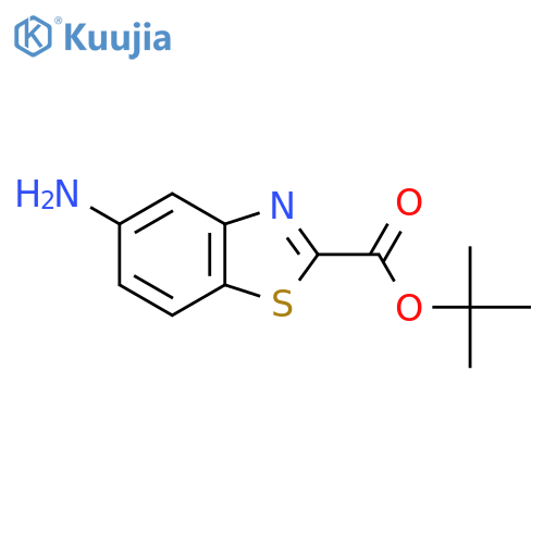 Tert-butyl 5-amino-1,3-benzothiazole-2-carboxylate structure