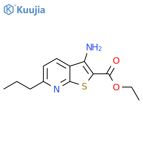 Ethyl 3-amino-6-propylthieno[2,3-b]pyridine-2-carboxylate structure