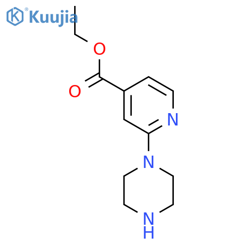Ethyl 2-(piperazin-1-yl)pyridine-4-carboxylate structure