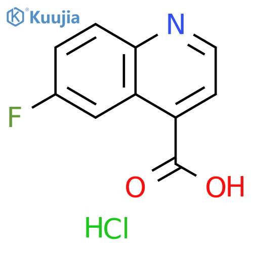 6-fluoroquinoline-4-carboxylic acid hydrochloride structure