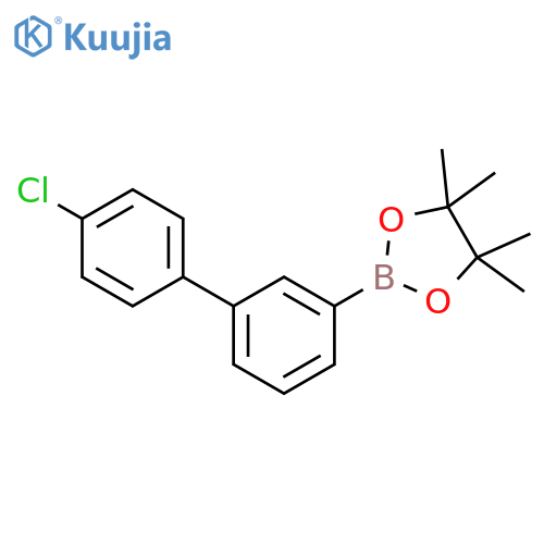 2-3-(4-chlorophenyl)phenyl-4,4,5,5-tetramethyl-1,3,2-dioxaborolane structure