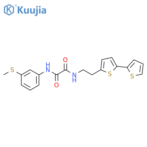 N-(2-{[2,2'-bithiophene]-5-yl}ethyl)-N'-[3-(methylsulfanyl)phenyl]ethanediamide structure