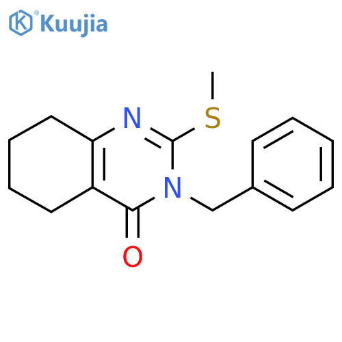 3-Benzyl-2-(methylsulfanyl)-3,4,5,6,7,8-hexahydroquinazolin-4-one structure