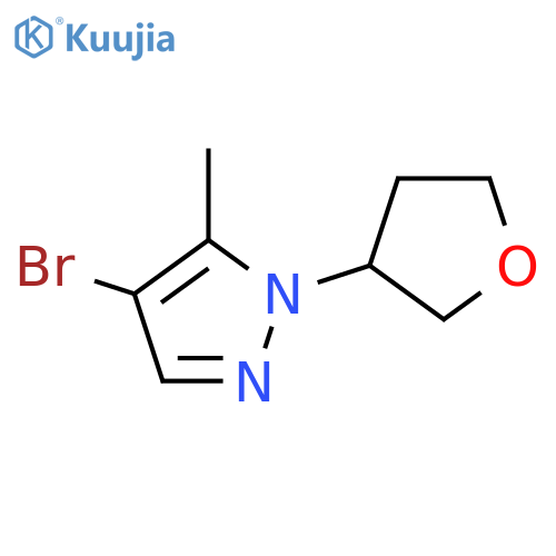 4-bromo-5-methyl-1-tetrahydrofuran-3-yl-pyrazole structure