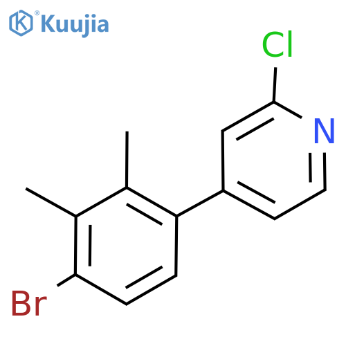 Pyridine, 4-(4-bromo-2,3-dimethylphenyl)-2-chloro- structure
