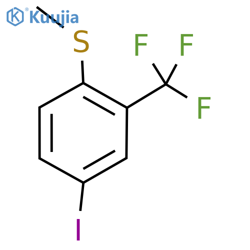 Benzene, 4-​iodo-​1-​(methylthio)​-​2-​(trifluoromethyl)​- structure