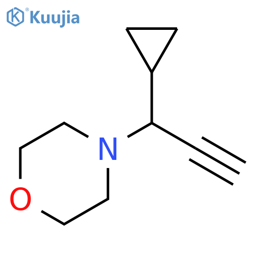 4-(1-cyclopropylprop-2-yn-1-yl)morpholine structure