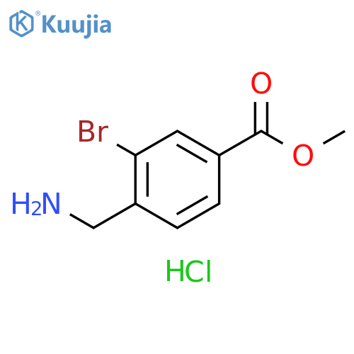 methyl 4-(aminomethyl)-3-bromobenzoate hydrochloride structure