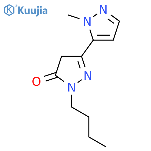 1-butyl-3-(1-methyl-1H-pyrazol-5-yl)-4,5-dihydro-1H-pyrazol-5-one structure