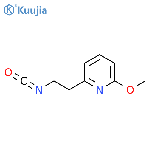 2-(2-isocyanatoethyl)-6-methoxypyridine structure