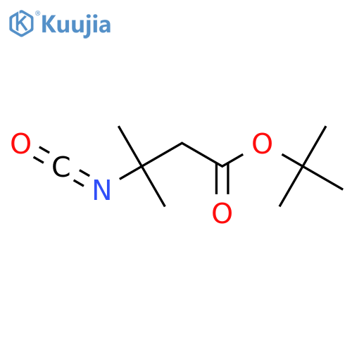 tert-butyl 3-isocyanato-3-methylbutanoate structure