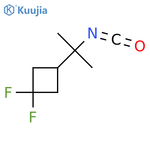 1,1-difluoro-3-(2-isocyanatopropan-2-yl)cyclobutane structure