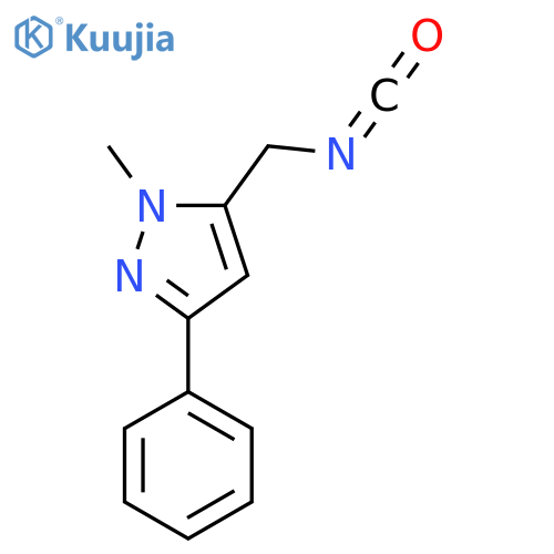 5-(isocyanatomethyl)-1-methyl-3-phenyl-1H-pyrazole structure