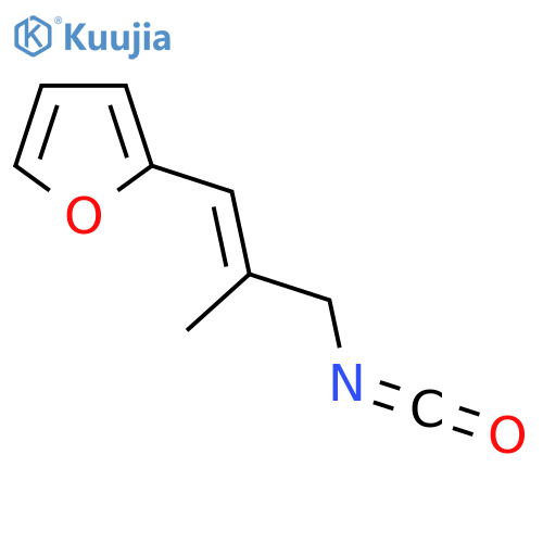 2-(3-isocyanato-2-methylprop-1-en-1-yl)furan structure