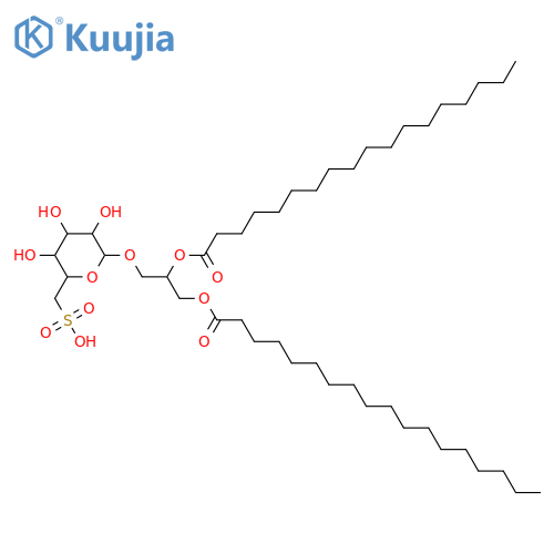 Glycerol 1,2-dialkanoates; Glycerol 1,2-dioctadecanoate, 3-O-(6-Deoxy-6-sulfo-α-D-glucopyranoside) structure